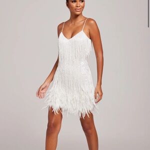 Nadine Merabi Lottie White Dress